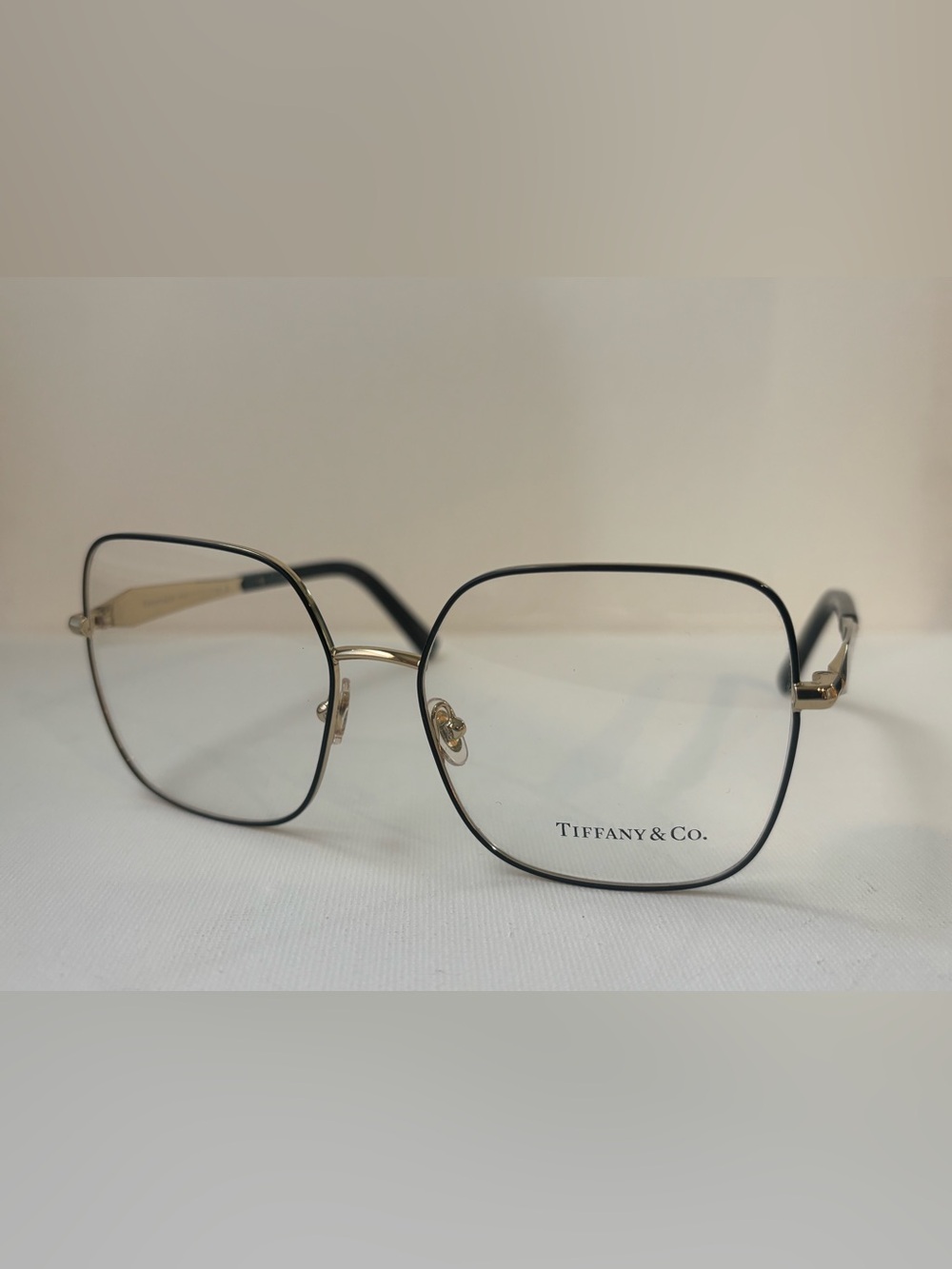 Tiffany & Co. Gold and Black Women's Metal Eyeglass Frames